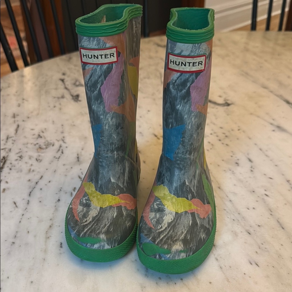 Hunter Kids' Colorful Patterned Rain Boots